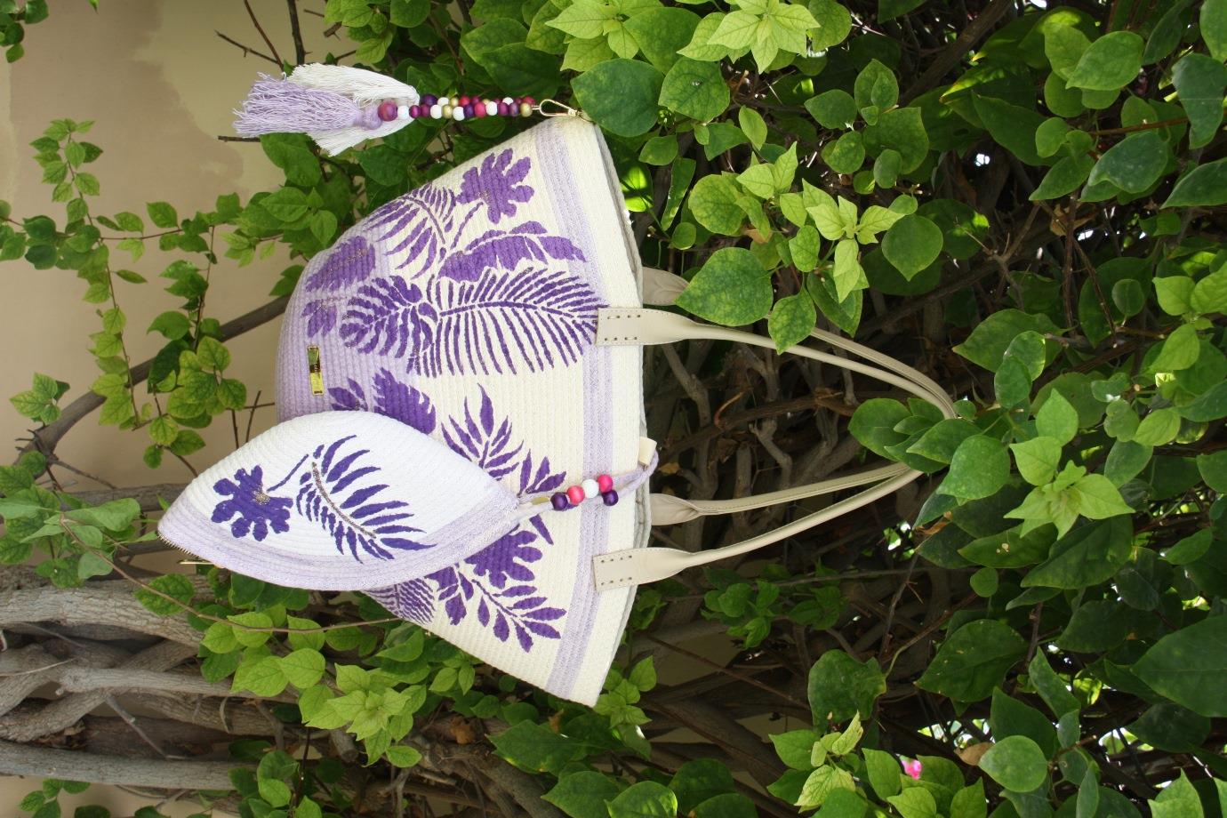 Purple Garden Handmade Tote Bag