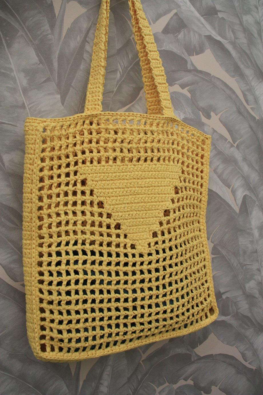 Raffia Crochet Handmade Shoulder Bag