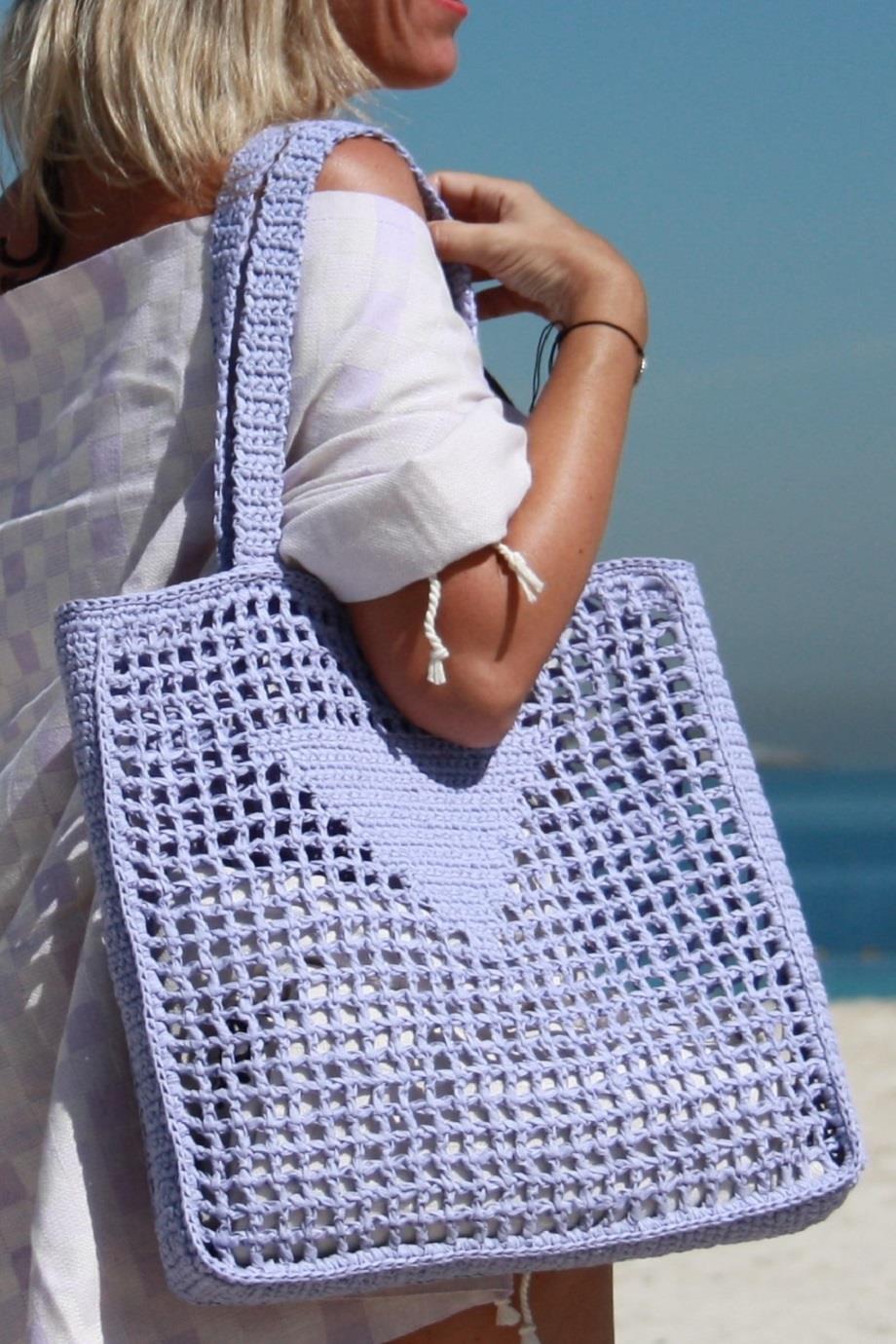 Raffia Crochet Handmade Shoulder Bag