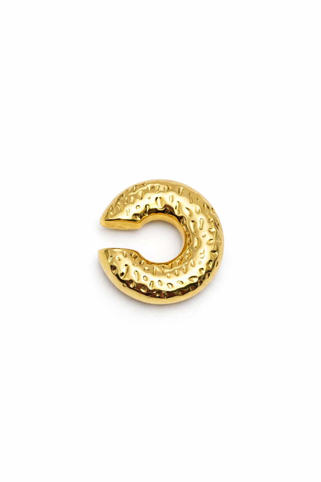 Dokulu Gold Çelik Earcuff