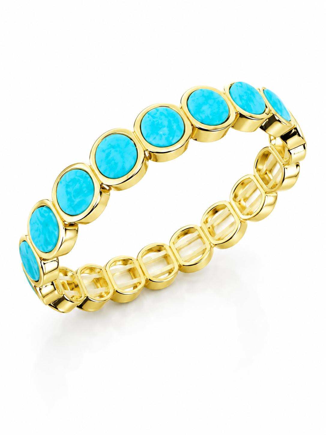 14K Gold Turkuaz Taşlı  Bileklik 