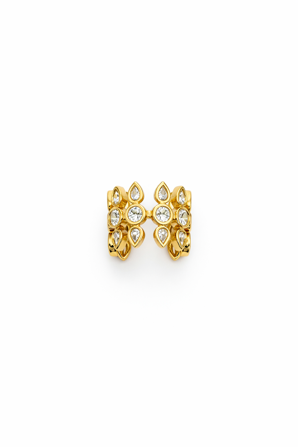 Gold Damla Zirkon Taşlı Earcuff