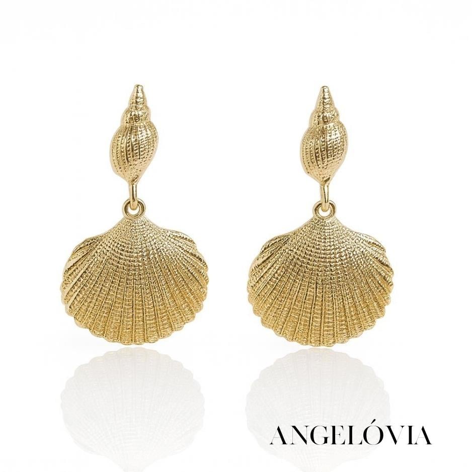 GOLD DENİZ KABUKLU ÇELİK KÜPE