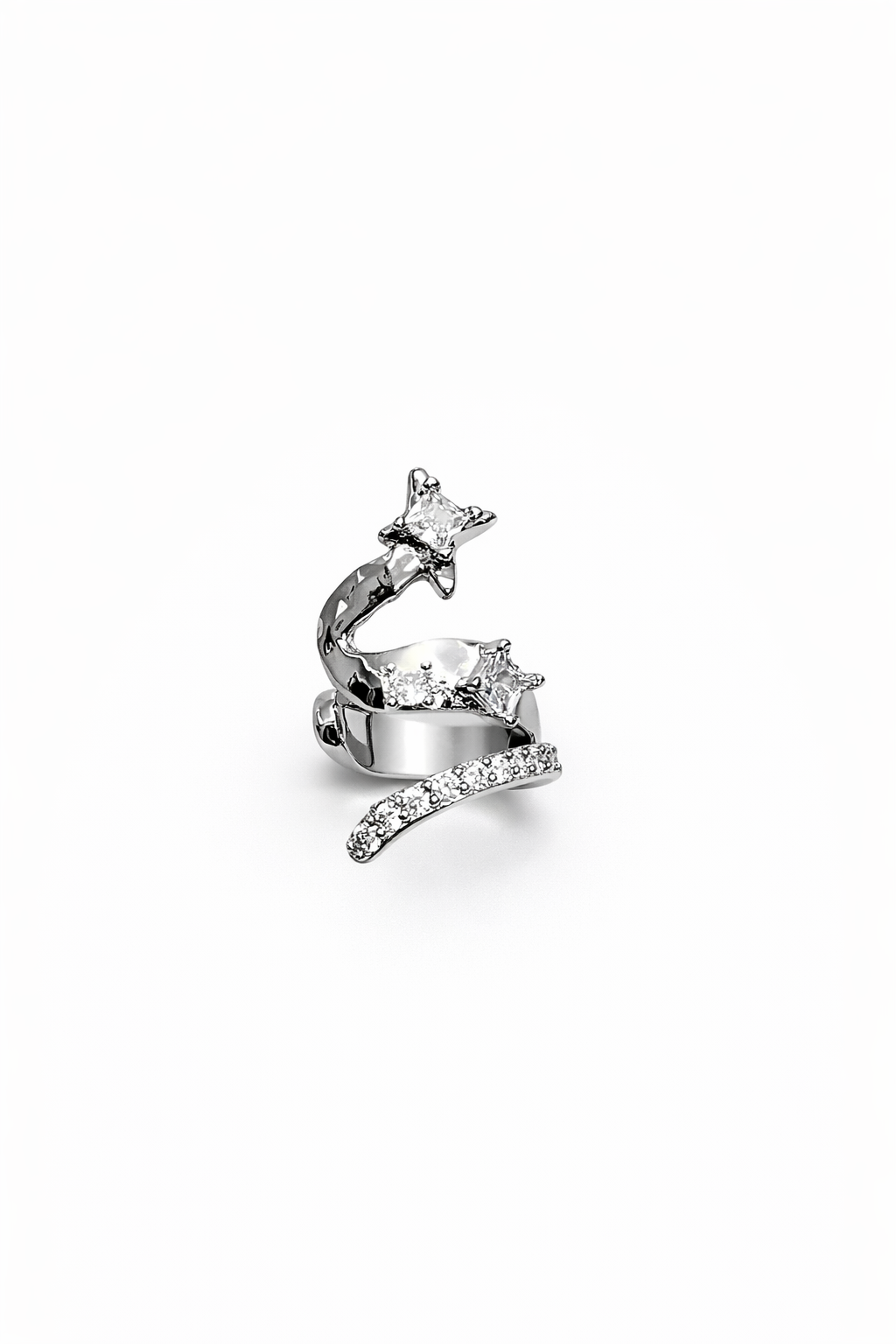 Yıldız Zirkon Taşlı Earcuff