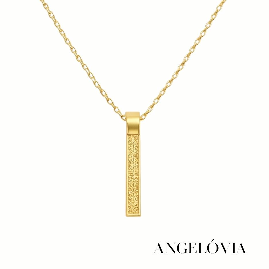 ZARİF DESENLİ ÇELİK KOLYE