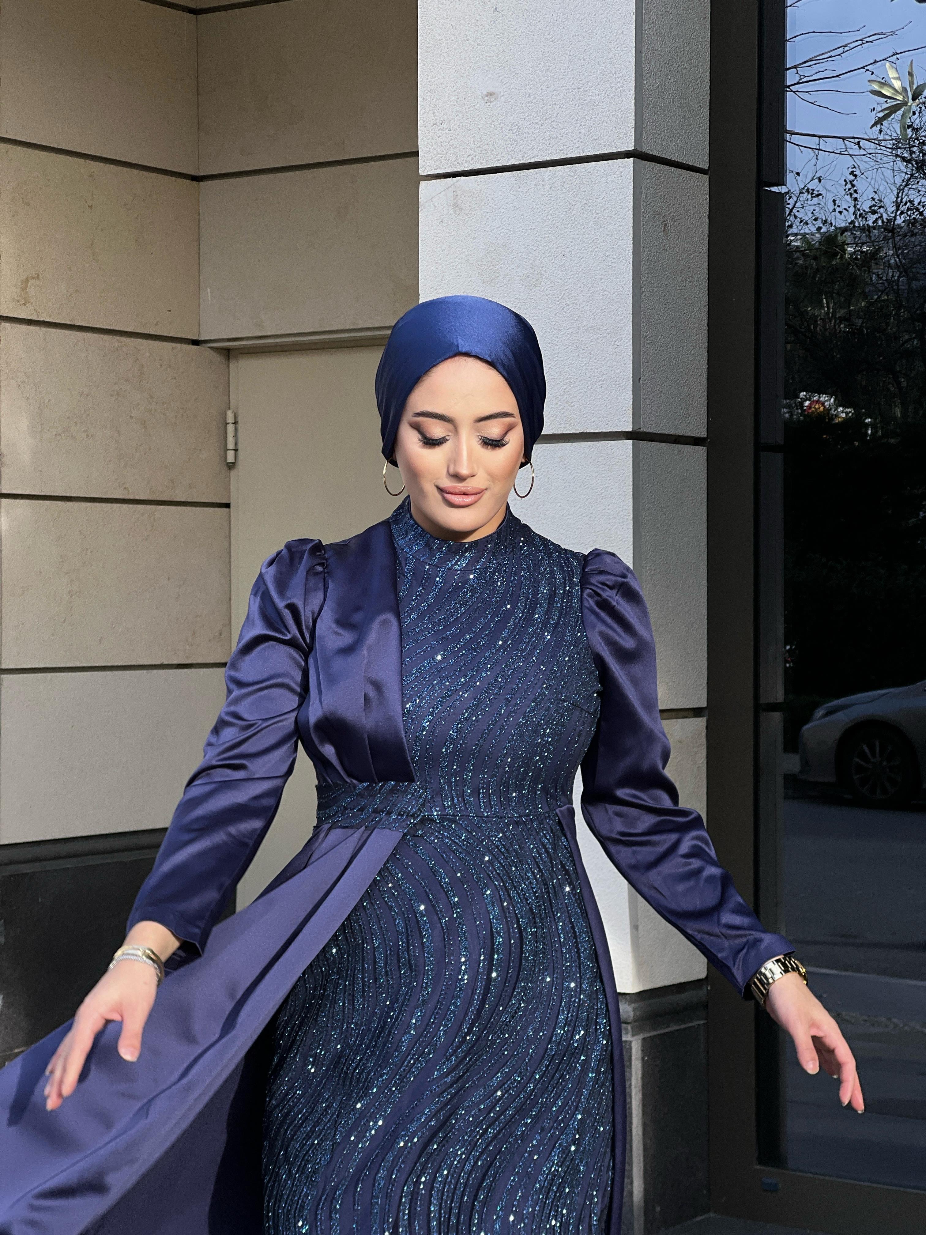 Lavin –  Lacivert Abiye Elbise