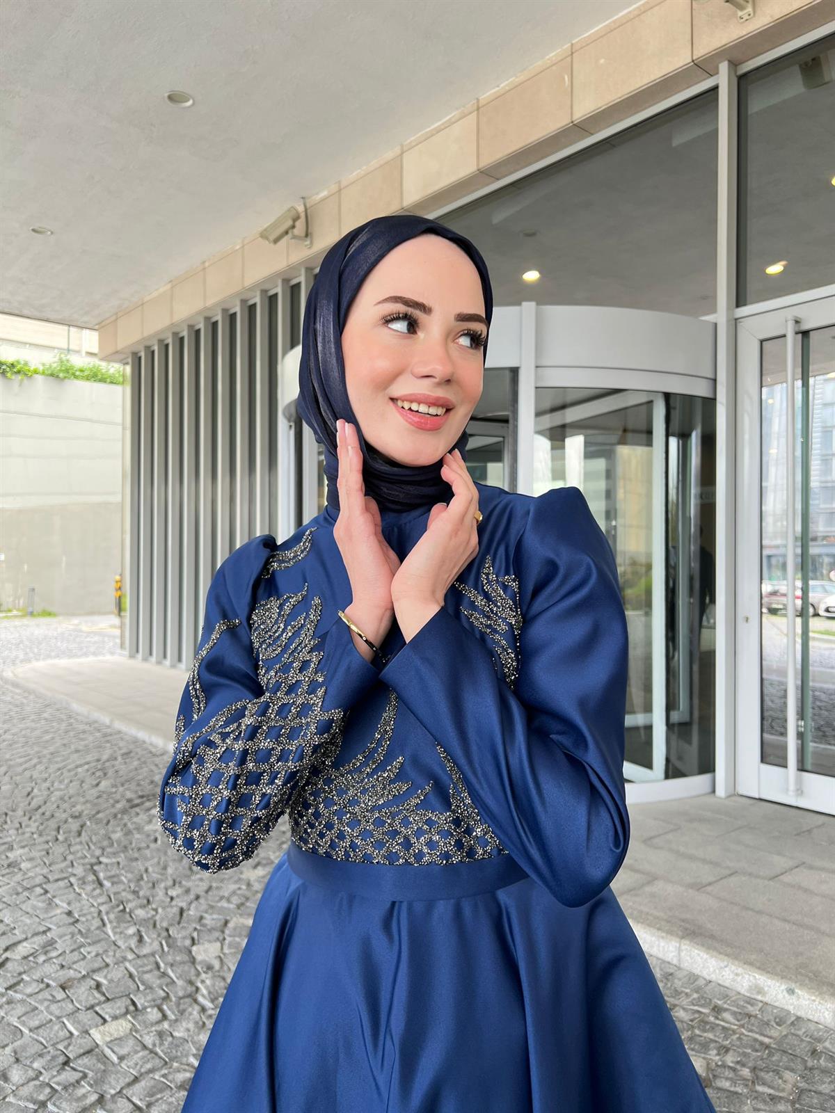 Vera – Lacivert Abiye Elbise