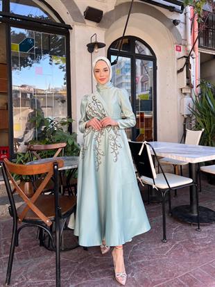 Alya  – Mint Abiye Elbise