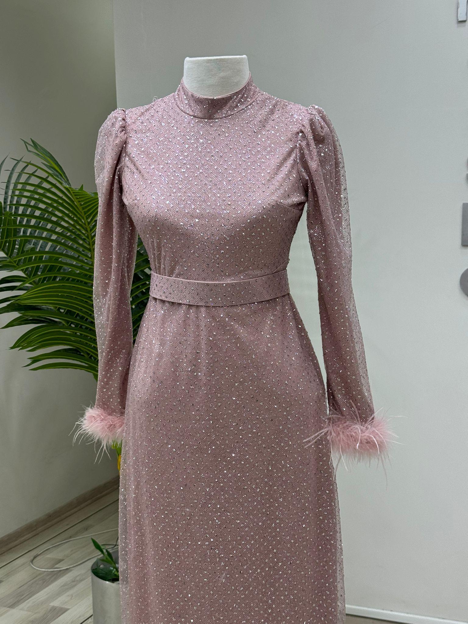 Jana – Pudra Abiye Elbise