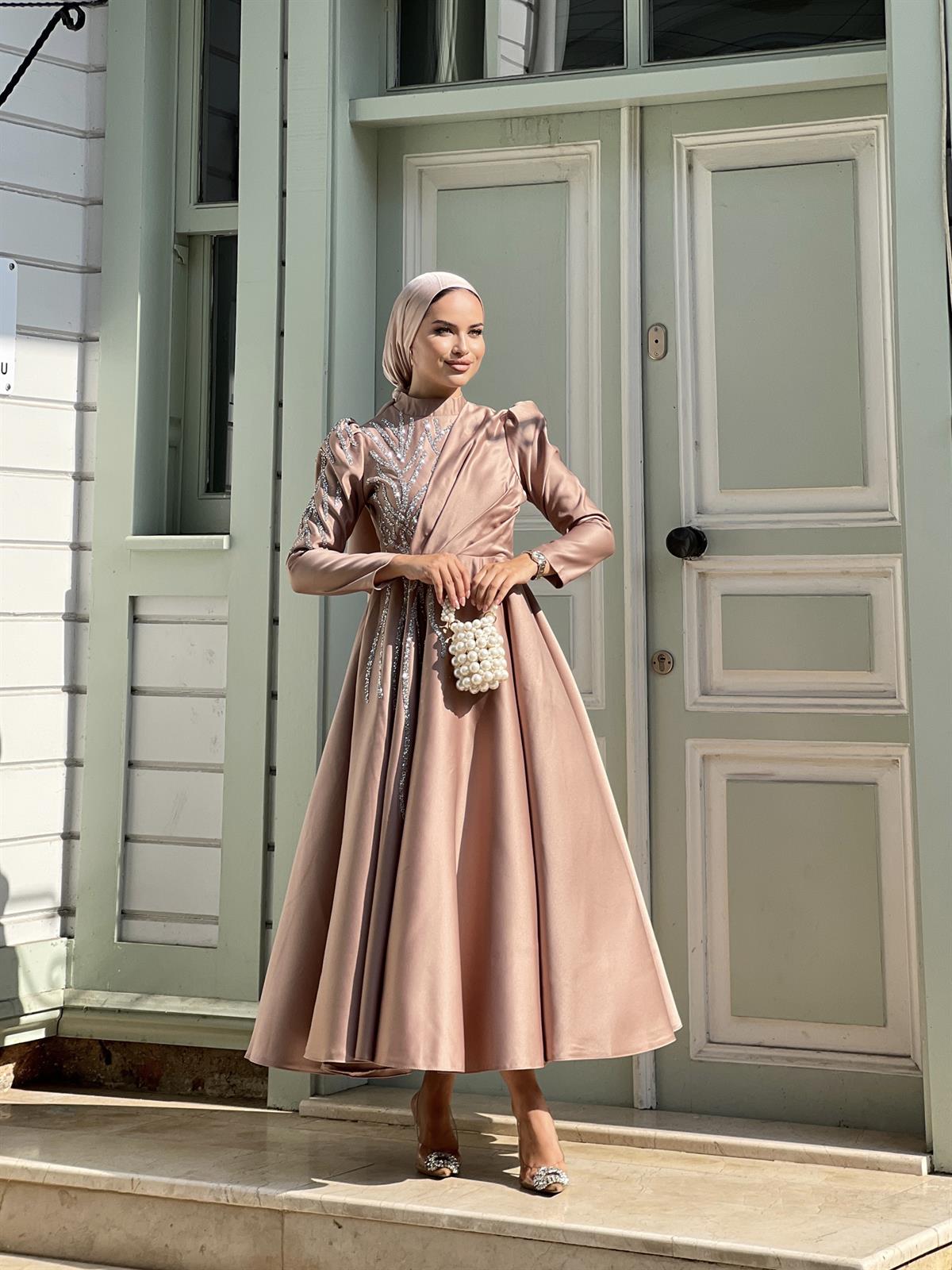 Sofia –  Vizon Abiye Elbise