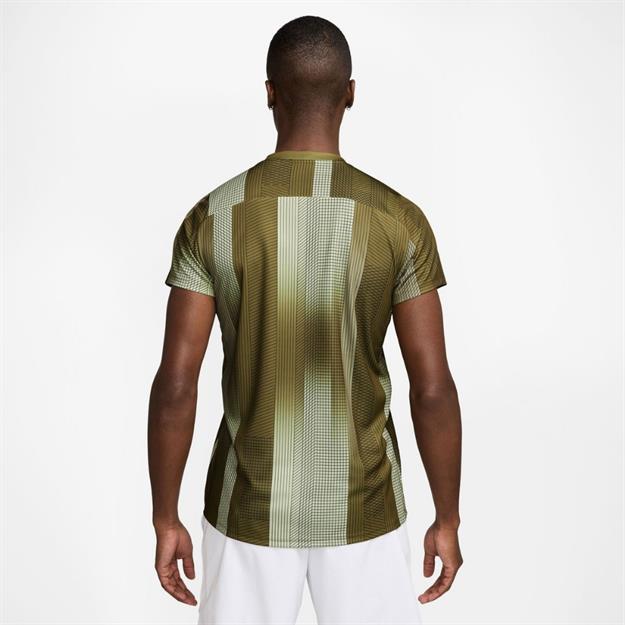NikeCourt Dri Fit Victory Printed T-Shirt - Haki