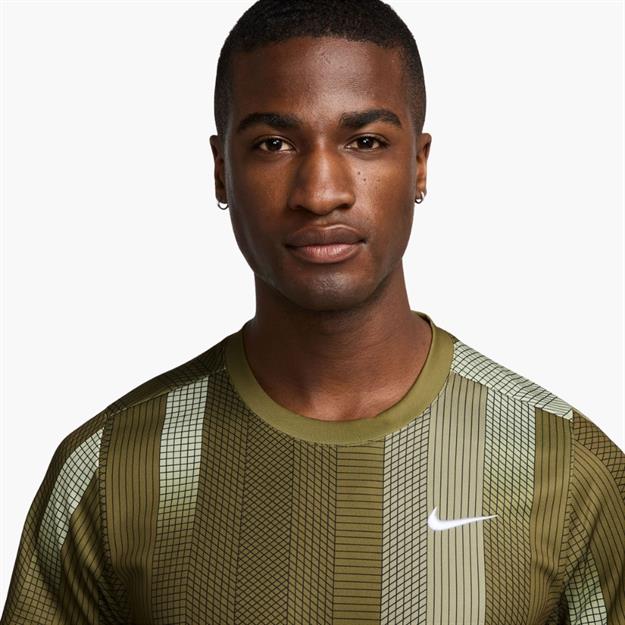NikeCourt Dri Fit Victory Printed T-Shirt - Haki