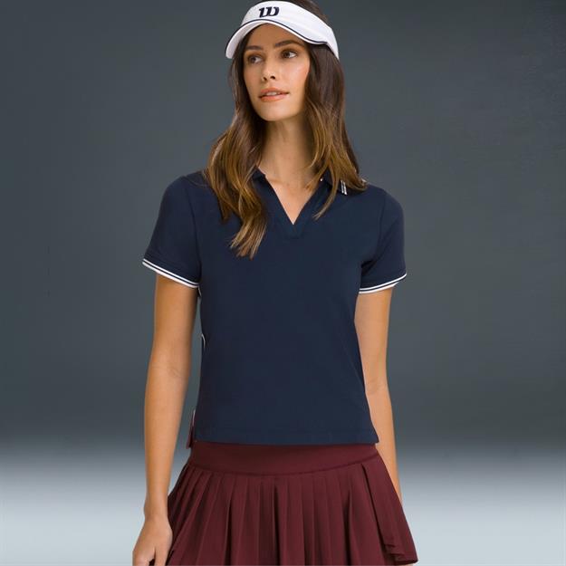  Wilson Club Kadın Polo Tişört Lacivert