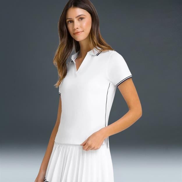  Wilson Club Kadın Polo Tişört Beyaz