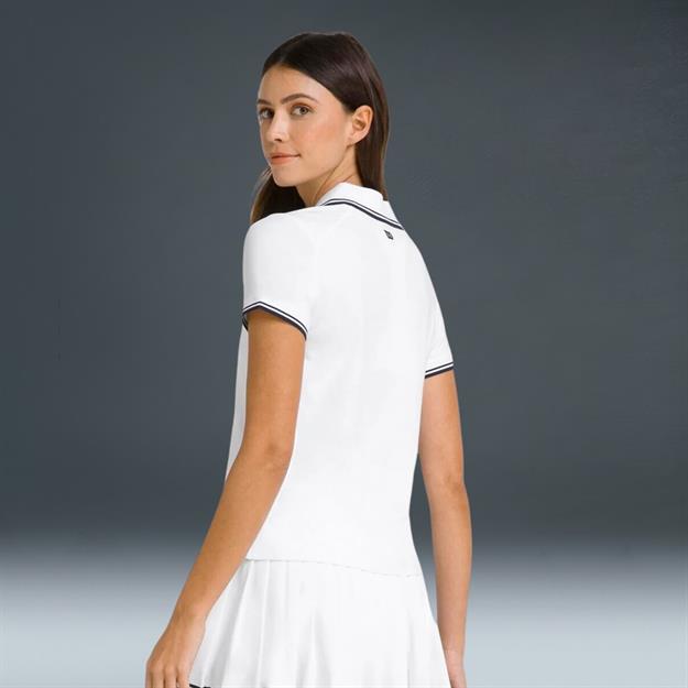  Wilson Club Kadın Polo Tişört Beyaz