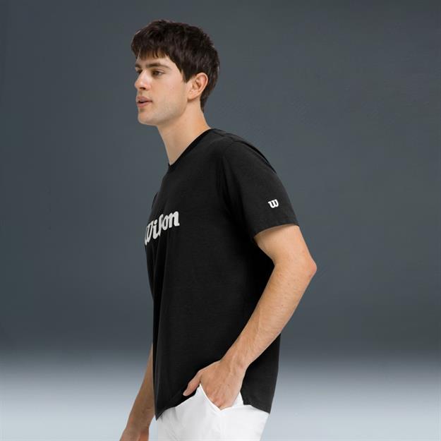  Wilson Team Graphic Tee Black Script