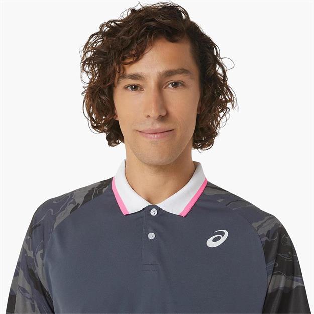 Asics Men Court Graphic Polo T-Shirt