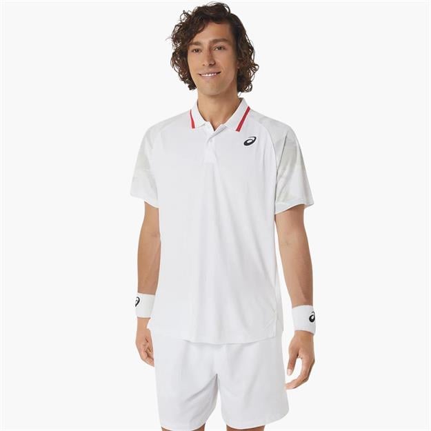 Asics Men Court Graphic Polo T-Shirt
