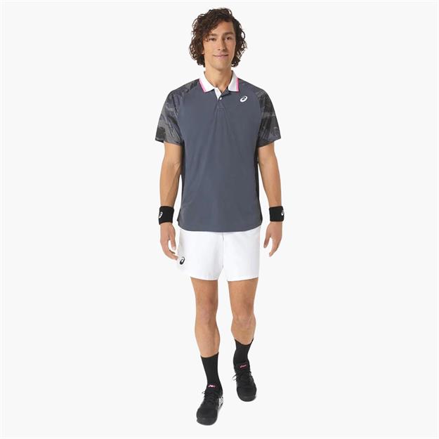 Asics Men Court Graphic Polo T-Shirt