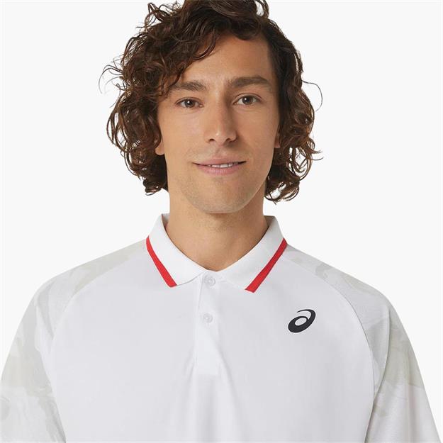 Asics Men Court Graphic Polo T-Shirt
