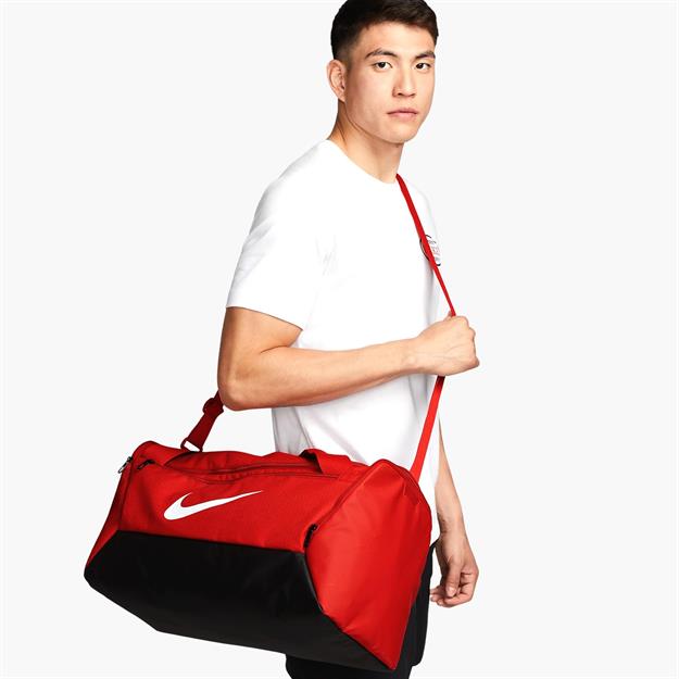 Nike Brasilia 9.5 Training Duffel (Small-41L) Unisex Spor Çantası - Kırmızı