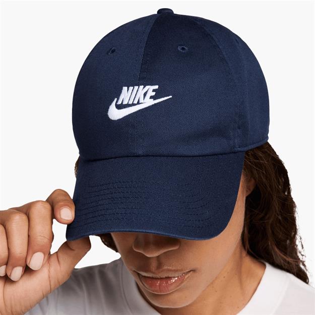 Nike Club Futura Yıkanmış Şapka - Lacivert