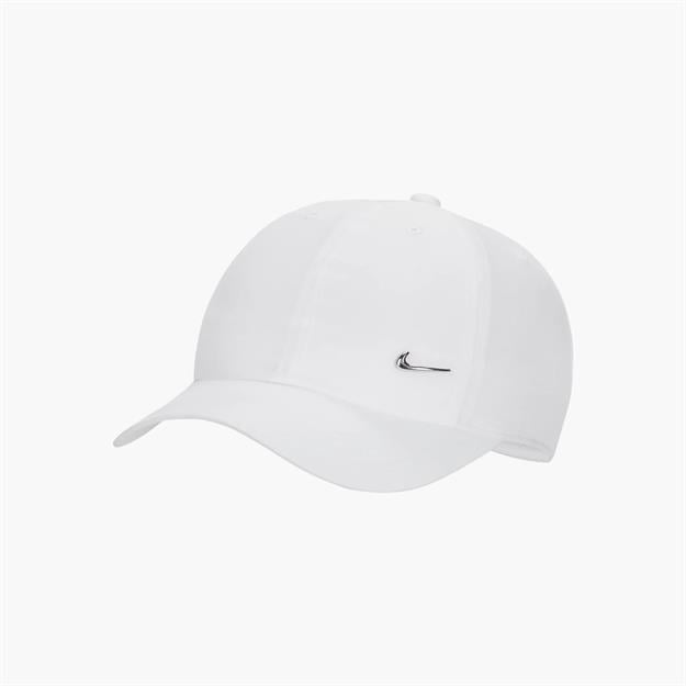 Nike Dri-FIT Club Yumuşak Metal Swoosh Çocuk Şapkası - Beyaz