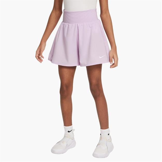 Nike Dri-FIT Genç Kız Antrenman Şortu - Açık Lila