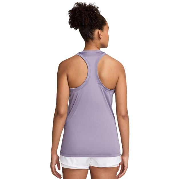 Nike Dri-FIT Racerback Spor Atlet - Mürdüm