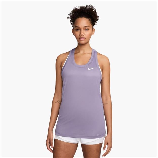 Nike Dri-FIT Racerback Spor Atlet - Mürdüm