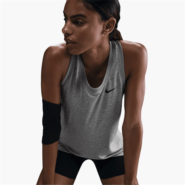 Nike Dri-FIT Racerback Spor Atlet - Koyu Gri