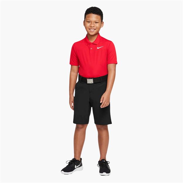 Nike Dri-FIT Victory Genç Çocuk Golf Polo Yaka T-Shirt - Kırmızı