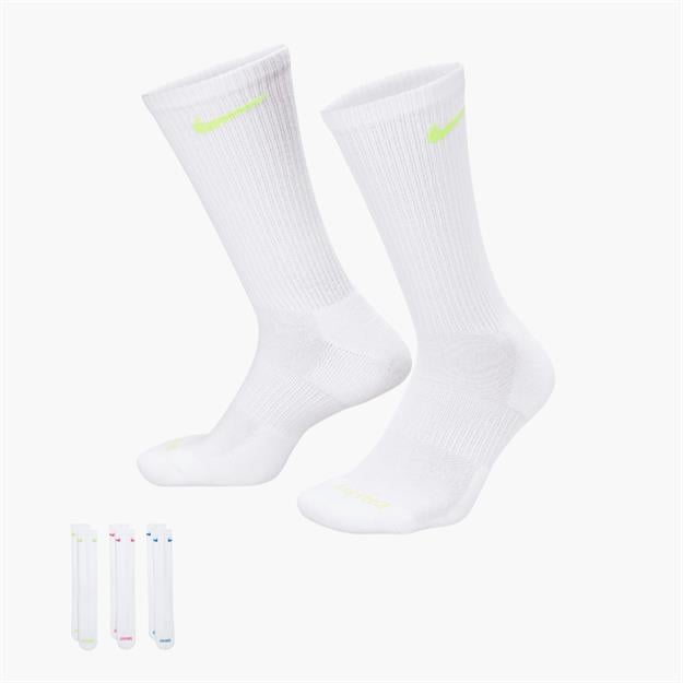Nike Everyday Plus Cushioned Crew Antrenman Çorabı 3lü
