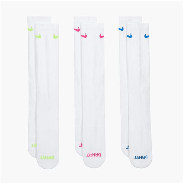 Nike Everyday Plus Cushioned Crew Antrenman Çorabı 3lü