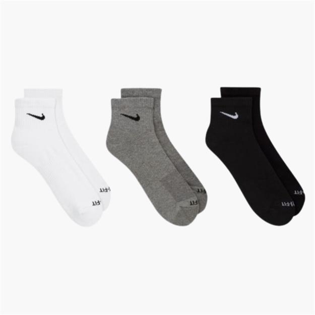 Nike Everyday Plus Yastıklı Antrenman Çorabı 3lü