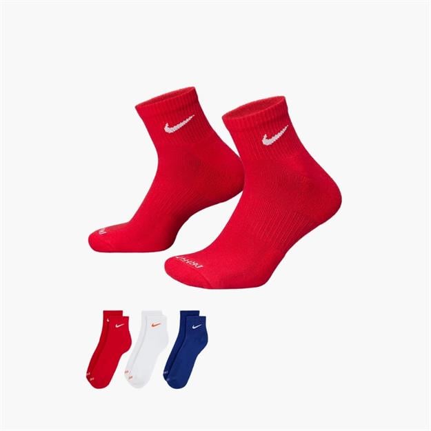 Nike Everyday Plus Yastıklı Antrenman Çorabı 3lü