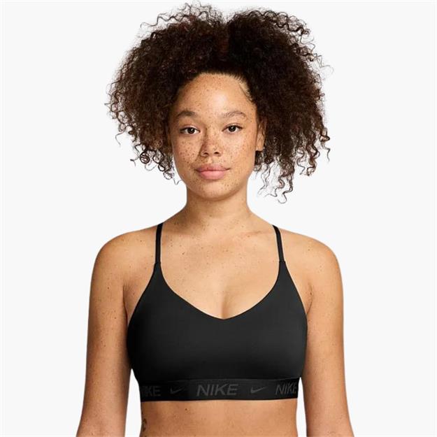 Nike Indy Hafif Destek Dolgulu Ayarlanabilir Spor Sütyeni - Siyah