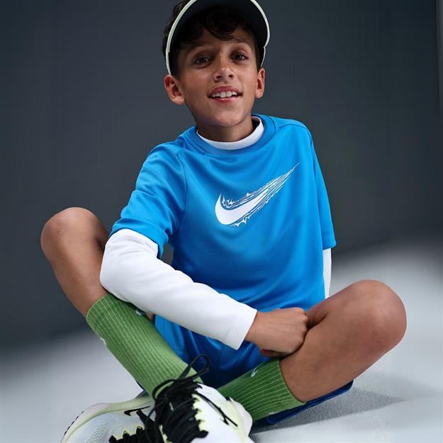 Nike Multi Dri-FIT Genç Çocuk T-Shirt - Mavi