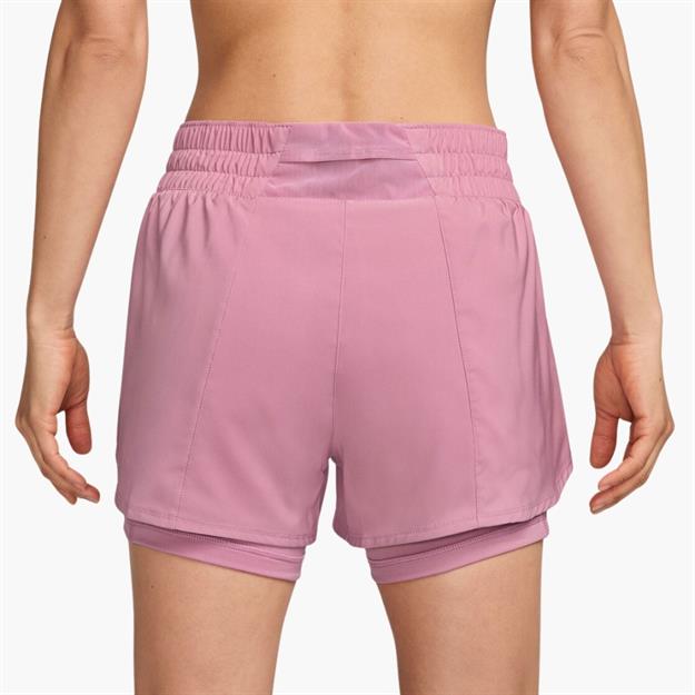 Nike One Dri-FIT Orta Bel 8 cm 2si 1 Arada Şort - Açık Pembe