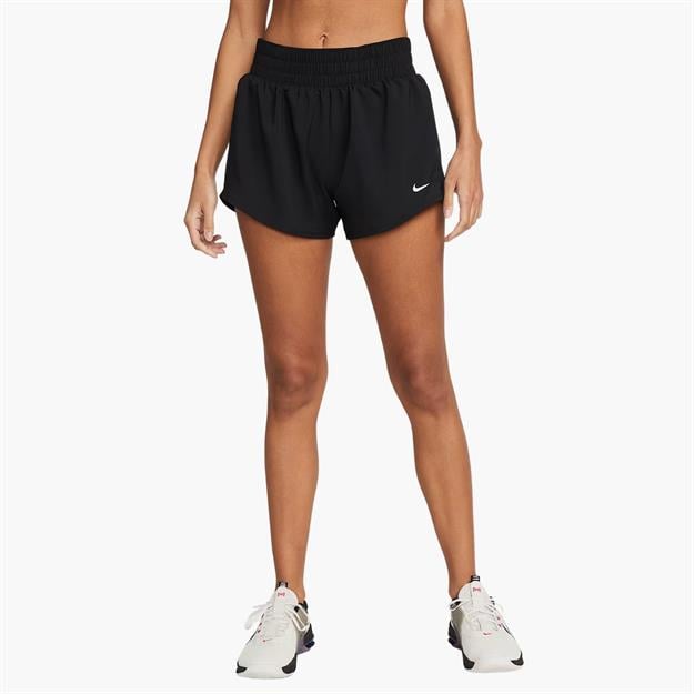 Nike One Dri-FIT Orta Belli Kısa Astarlı Şort 8 cm - Siyah