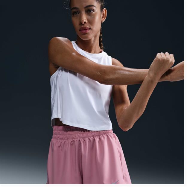 Nike One Dri-FIT Yüksek Bel 8 cm 2si 1 Arada Şort - Açık Pembe