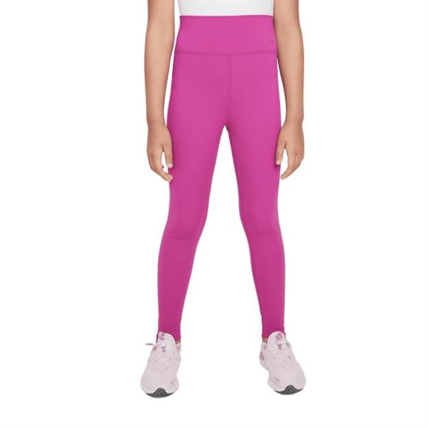 Nike One Dri-FIT Yüksek Bel Genç Kız Taytı - Pembe