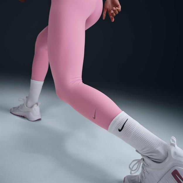 Nike One Dri-FIT Yüksek Belli Antrenman Taytı - Pembe