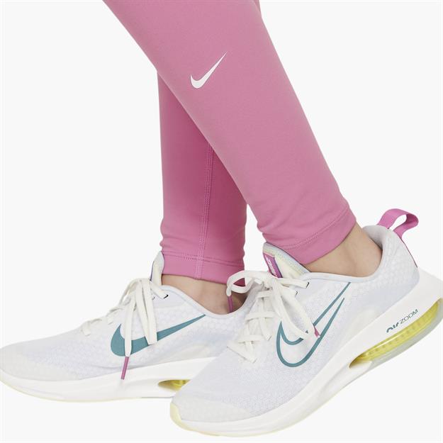 Nike One Dri-FIT Yüksek Bel Genç Kız Taytı - Açık Pembe