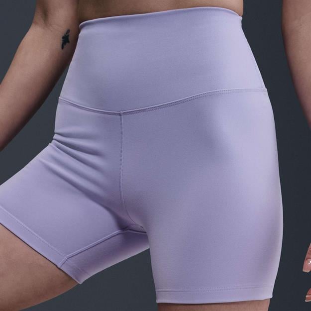 Nike One Yüksek Belli Şort 13 cm - Lila