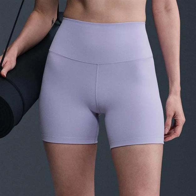 Nike One Yüksek Belli Şort 13 cm - Lila