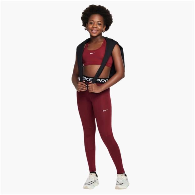 Nike Pro Kız Çocuk Tayt - Bordo