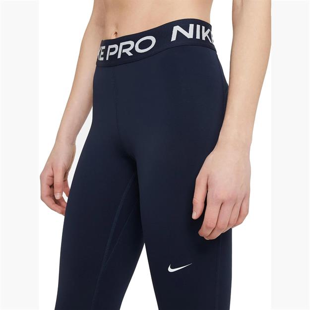 Nike Pro Normal Belli File Panelli Tayt - Lacivert