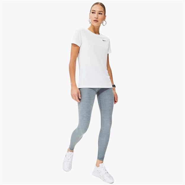 Nike Pro Normal Belli File Panelli Tayt - Gri