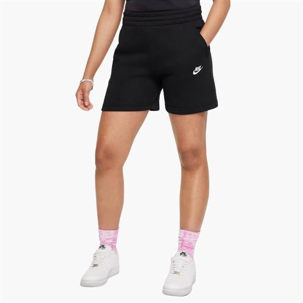 Nike Sportswear Club Fleece Genç Kız Örme Şort 13cm - Siyah